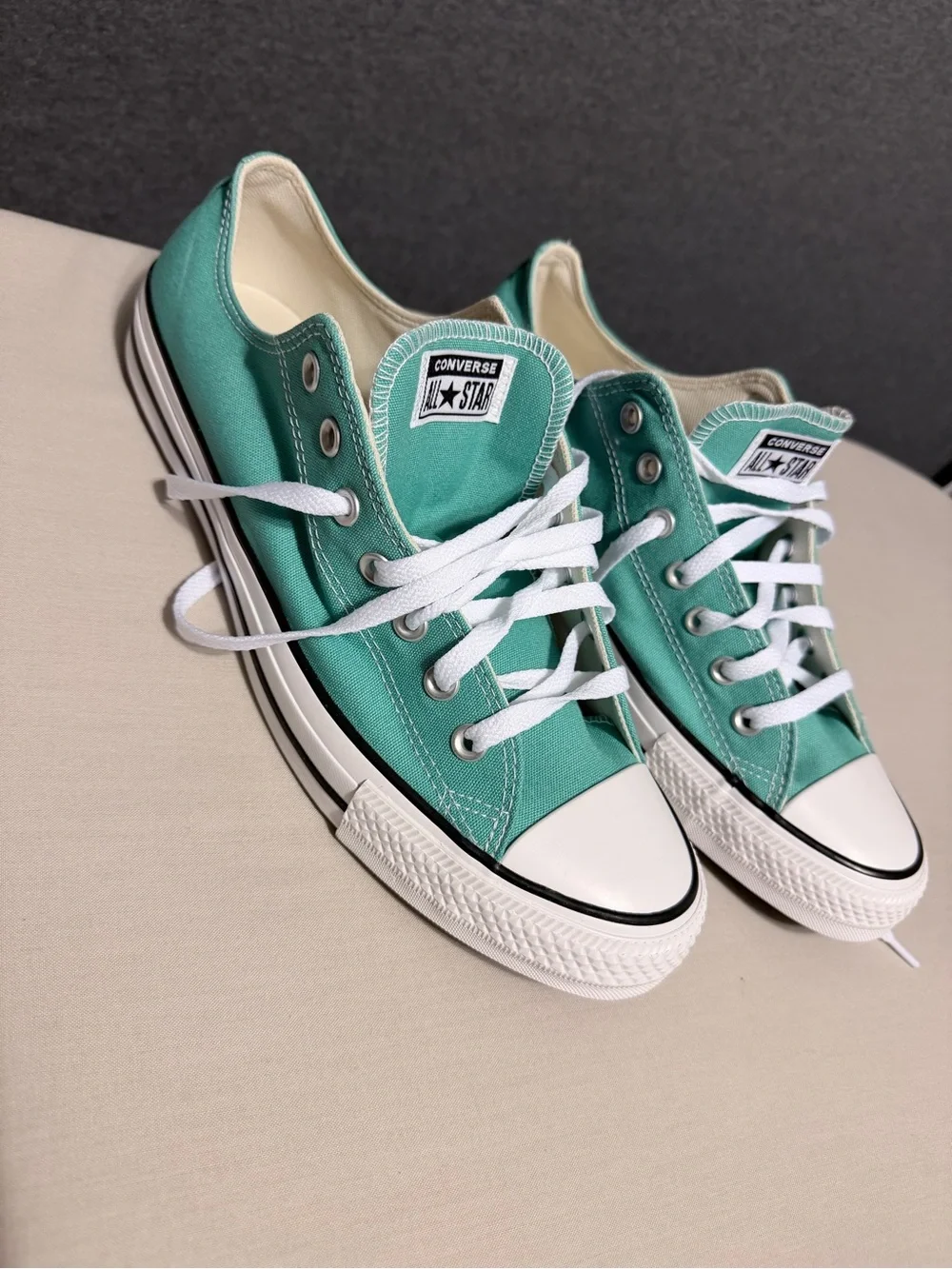 Converse Low Top Sneakers in Aqua Green
